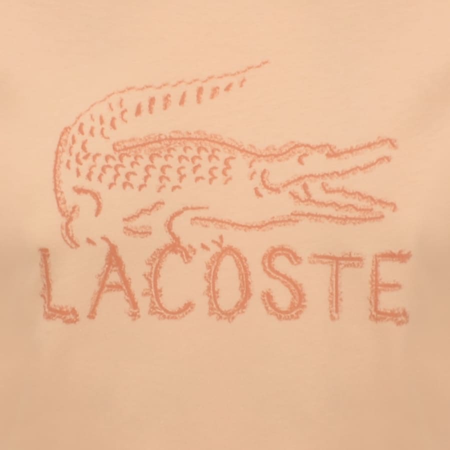 Image number 3 for Lacoste Logo T Shirt Orange