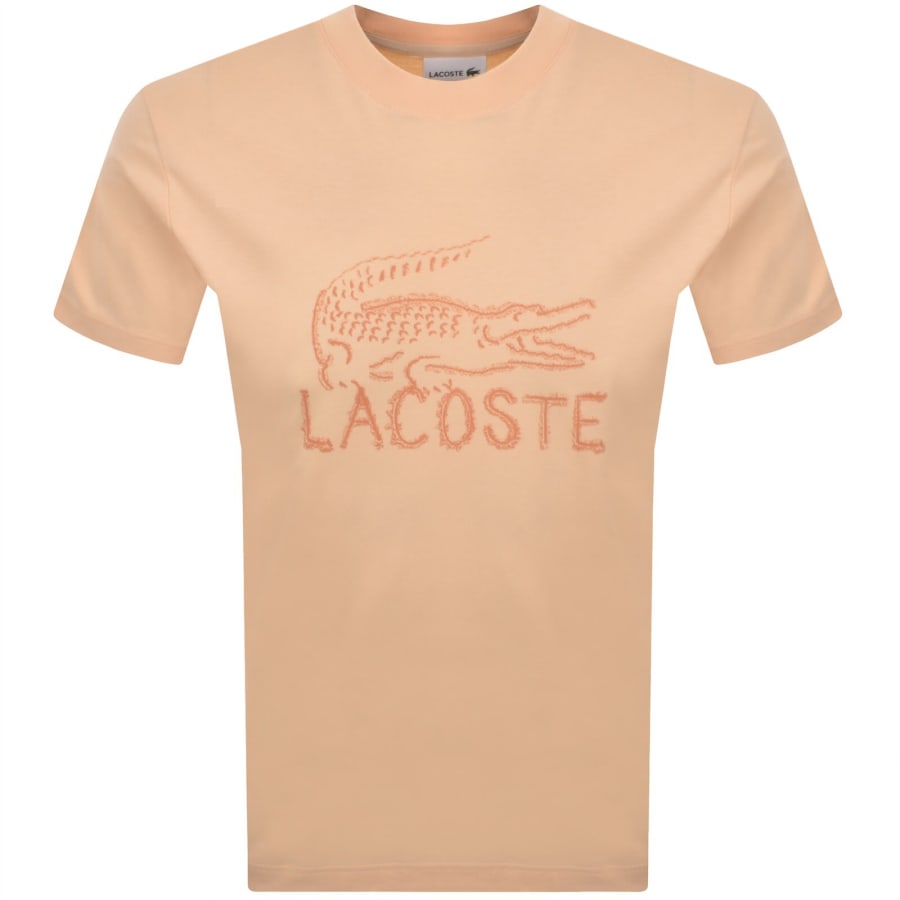 Image number 1 for Lacoste Logo T Shirt Orange