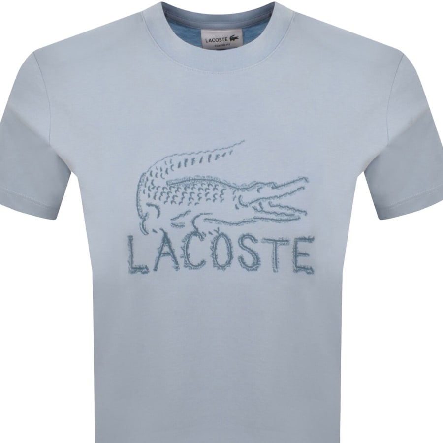 Image number 2 for Lacoste Logo T Shirt Blue