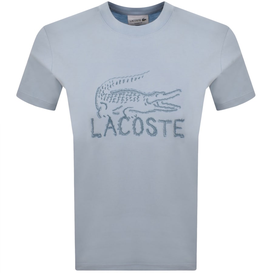 Image number 1 for Lacoste Logo T Shirt Blue