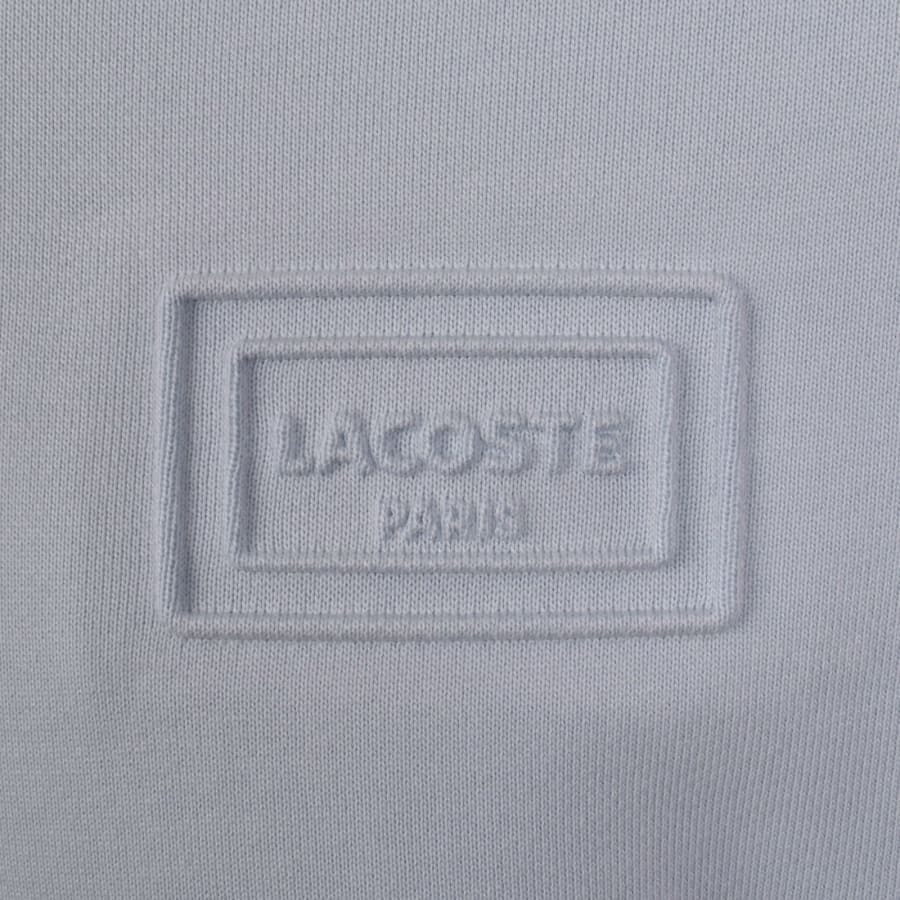 Image number 3 for Lacoste Quarter Zip Sweatshirt Light Blue