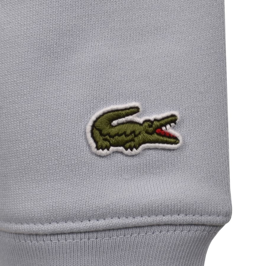 Image number 5 for Lacoste Quarter Zip Sweatshirt Light Blue