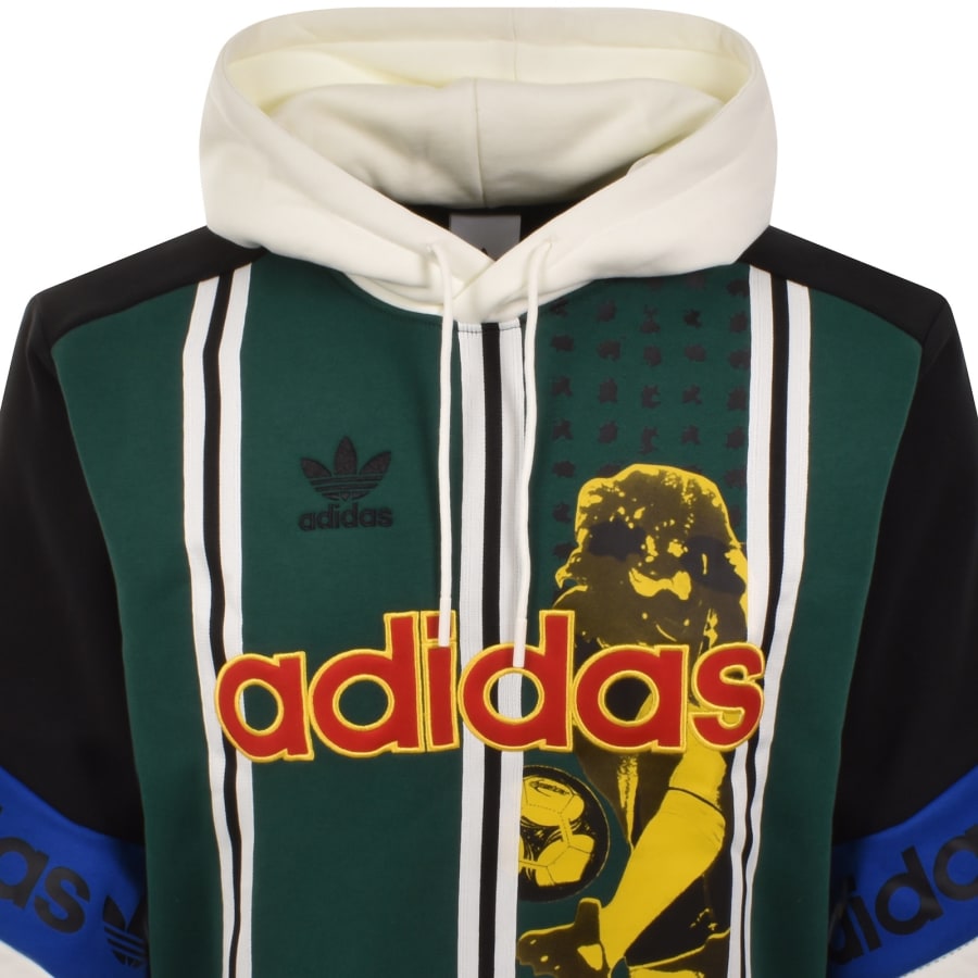 Image number 2 for adidas Originals Football Graphic Hoodie Green