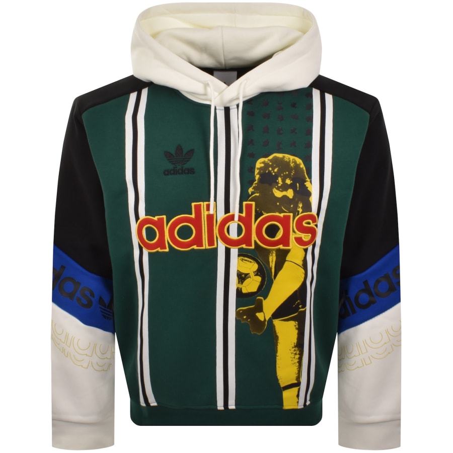 Image number 1 for adidas Originals Football Graphic Hoodie Green