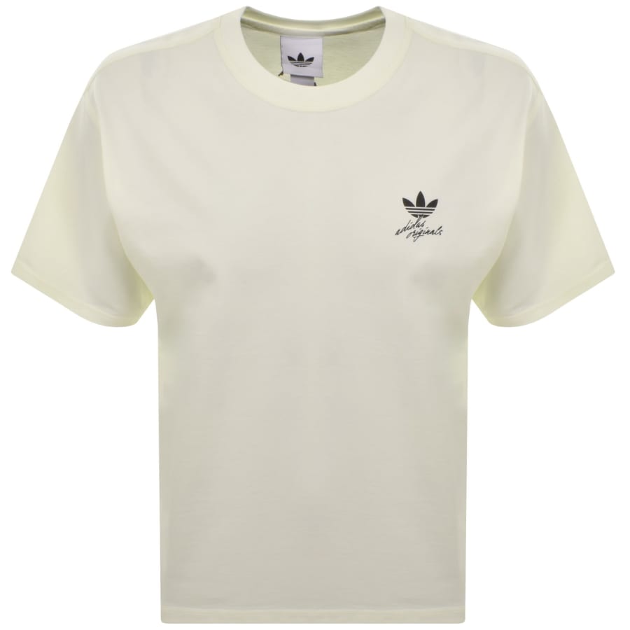 Image number 2 for adidas Originals Whale Graphic T Shirt Off White