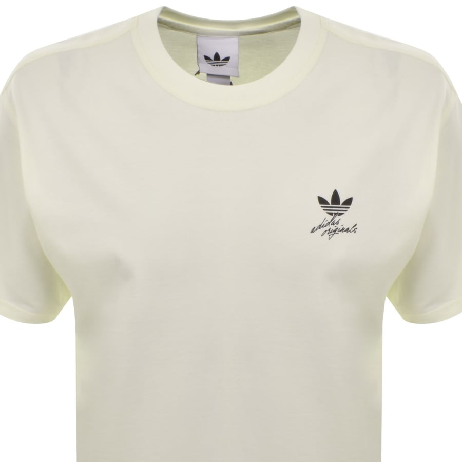 Image number 3 for adidas Originals Whale Graphic T Shirt Off White
