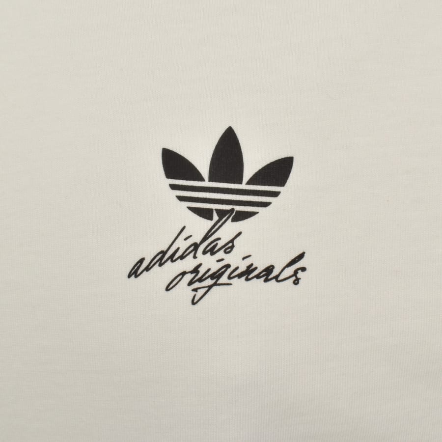 Image number 4 for adidas Originals Whale Graphic T Shirt Off White