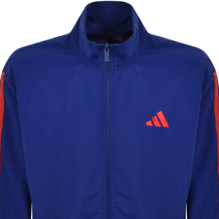 Image number 2 for adidas Sportswear 3 Stripe Track Top Blue