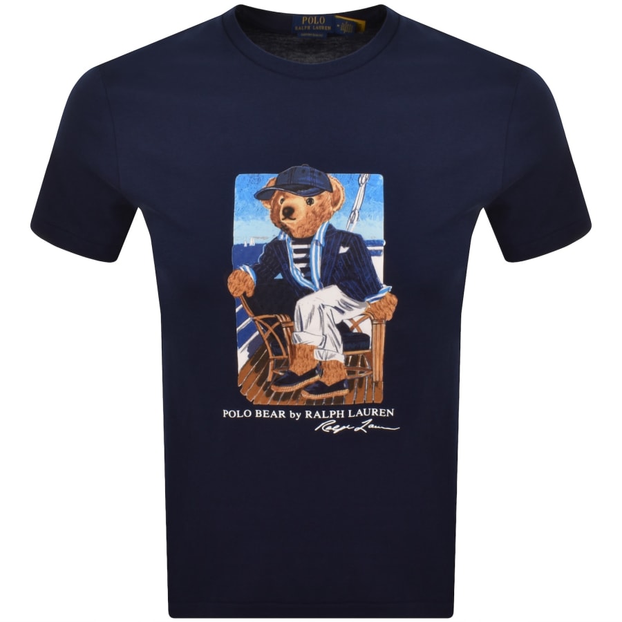 Image number 1 for Ralph Lauren Short Sleeve T Shirt Newport Navy