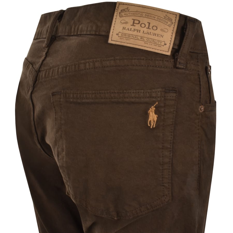 Image number 4 for Ralph Lauren Sullivan Slim Fit Jeans Brown