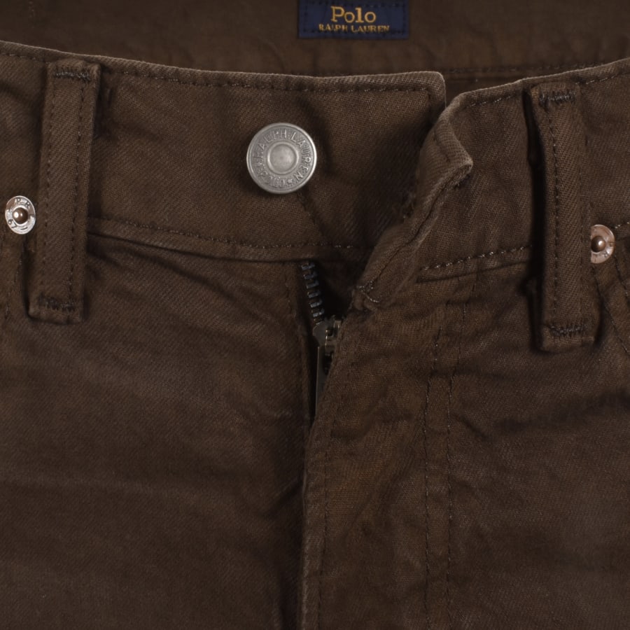 Image number 5 for Ralph Lauren Sullivan Slim Fit Jeans Brown