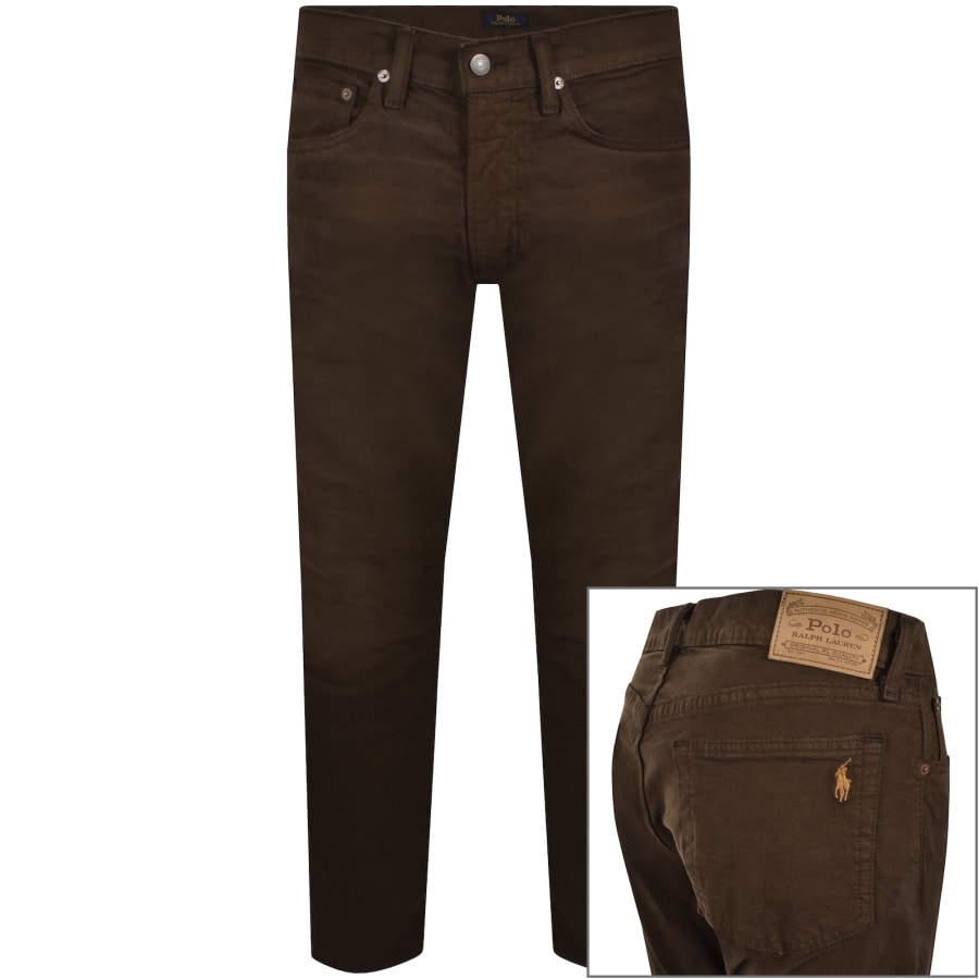 Image number 1 for Ralph Lauren Sullivan Slim Fit Jeans Brown