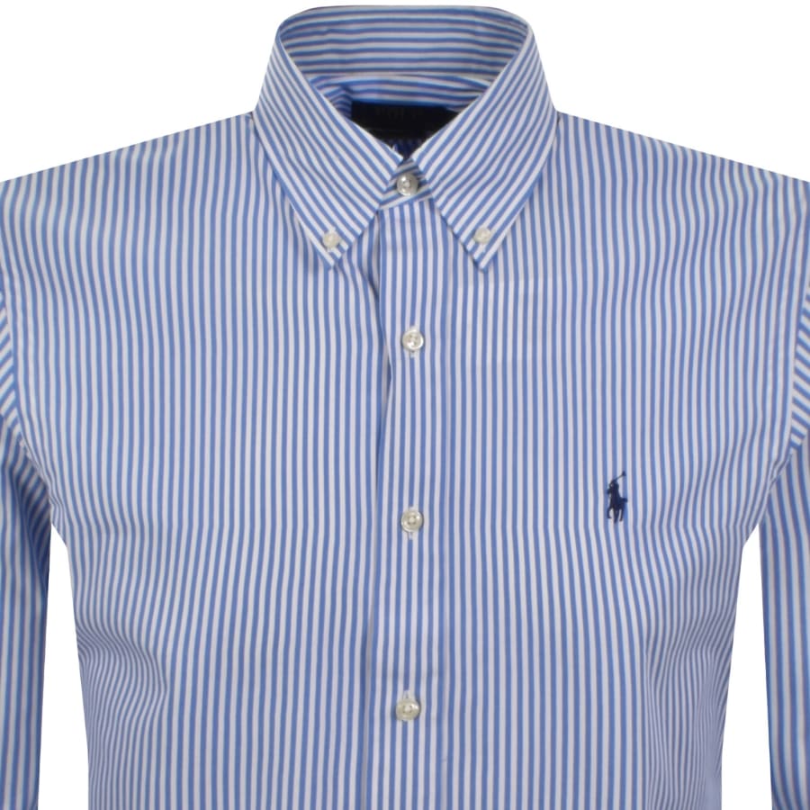 Image number 2 for Ralph Lauren Long Sleeve Check Shirt Blue