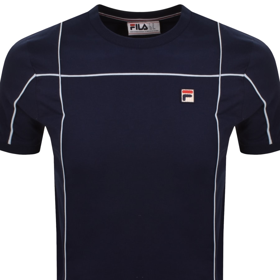Image number 2 for Fila Terri Crew Neck T Shirt Navy