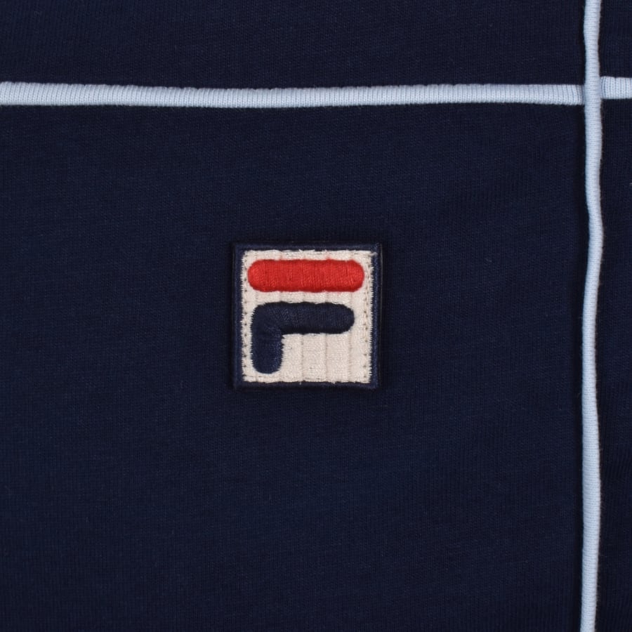 Image number 3 for Fila Terri Crew Neck T Shirt Navy