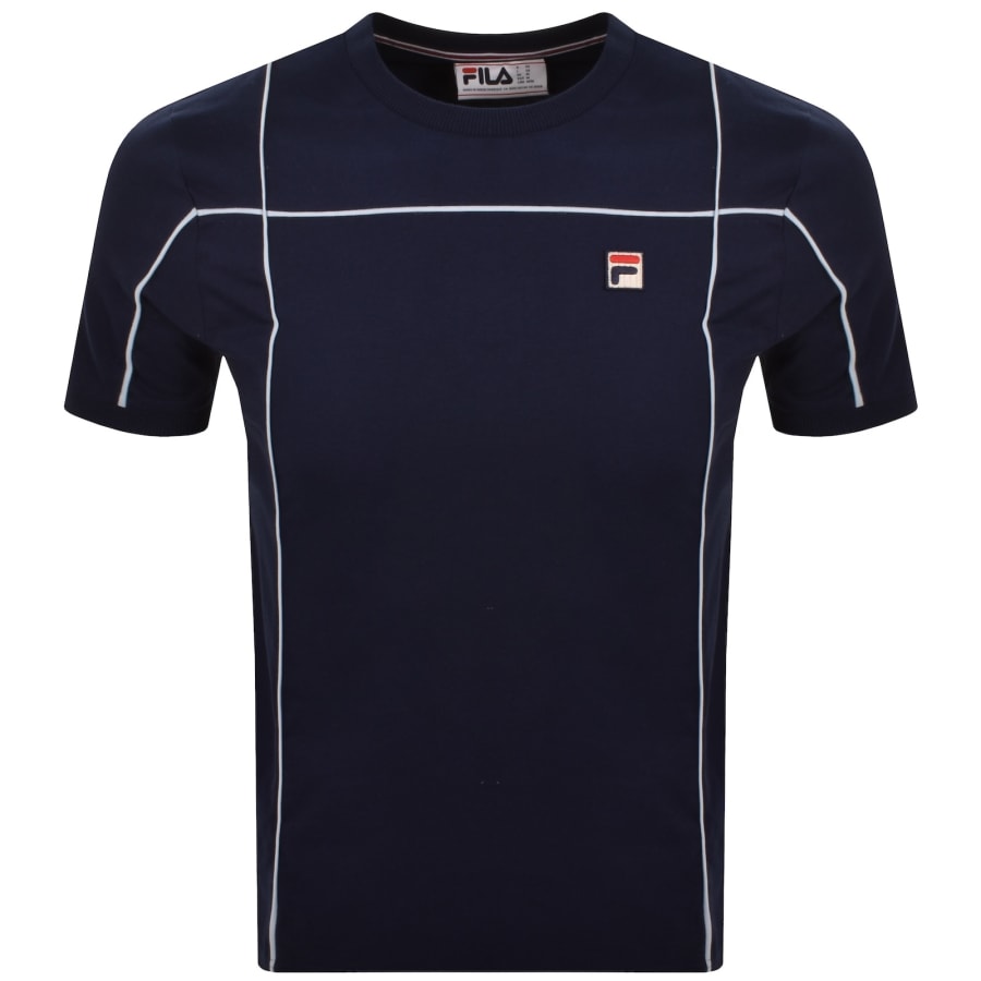 Image number 1 for Fila Terri Crew Neck T Shirt Navy