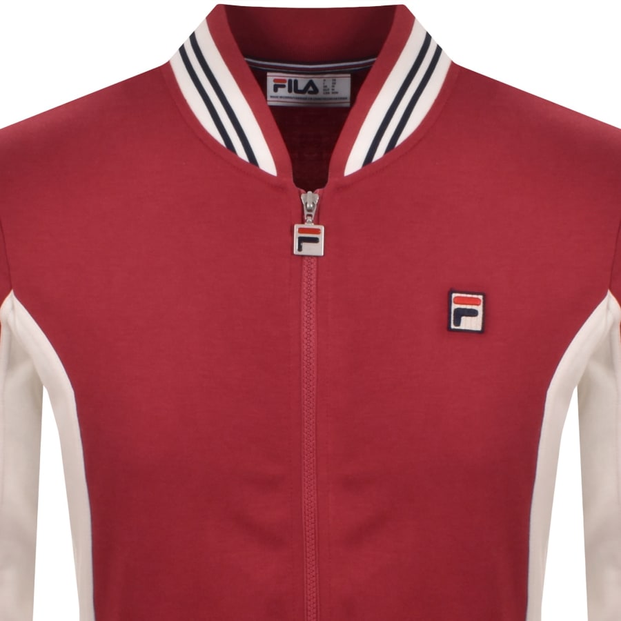 Image number 2 for Fila Settanta Zip Track Top Garnet Red