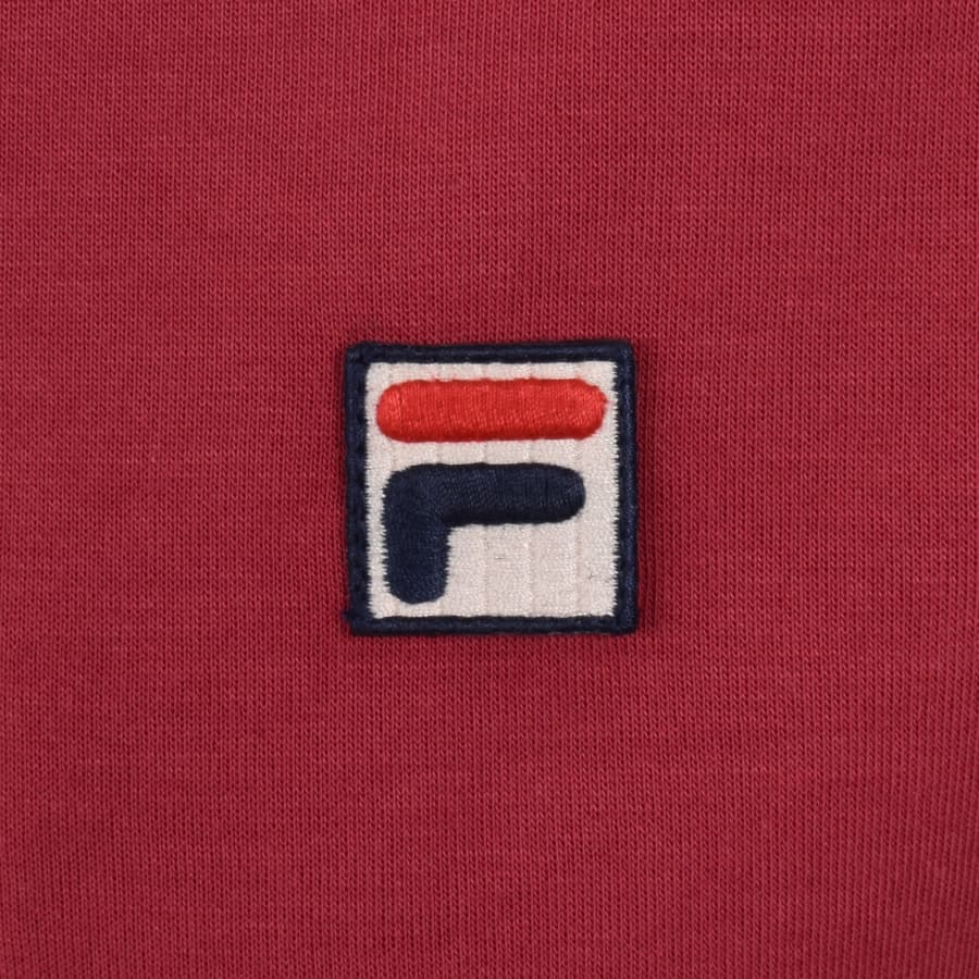 Image number 3 for Fila Settanta Zip Track Top Garnet Red
