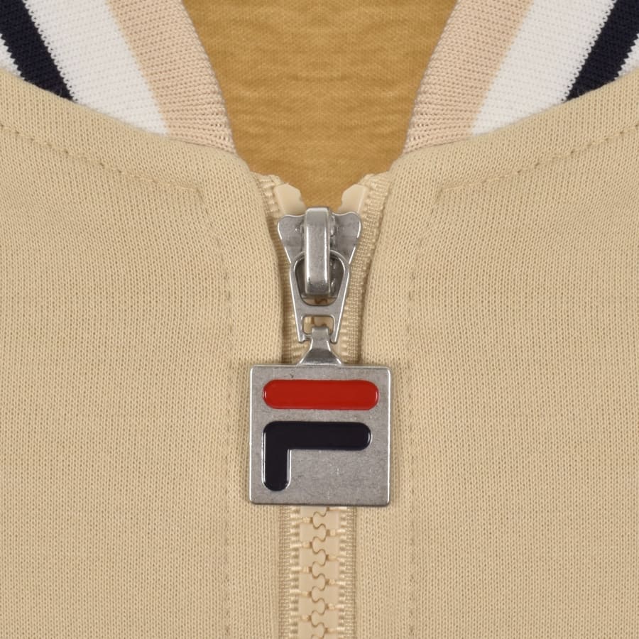 Image number 4 for Fila Settanta Zip Track Top Classic Beige