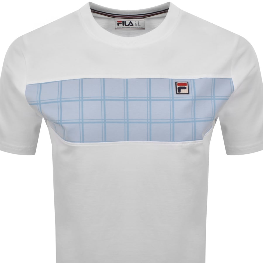 Image number 2 for Fila Mano Cut And Sew T Shirt White