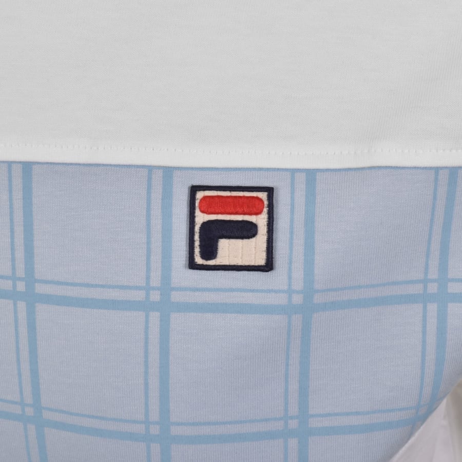 Image number 3 for Fila Mano Cut And Sew T Shirt White
