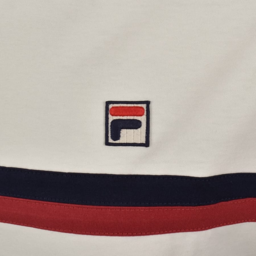 Image number 3 for Fila Rosario Terry Stripes T Shirt Off White