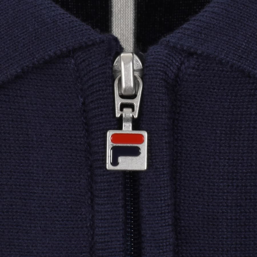 Image number 4 for Fila Giorgio Crochet Polo Shirt Fila Navy