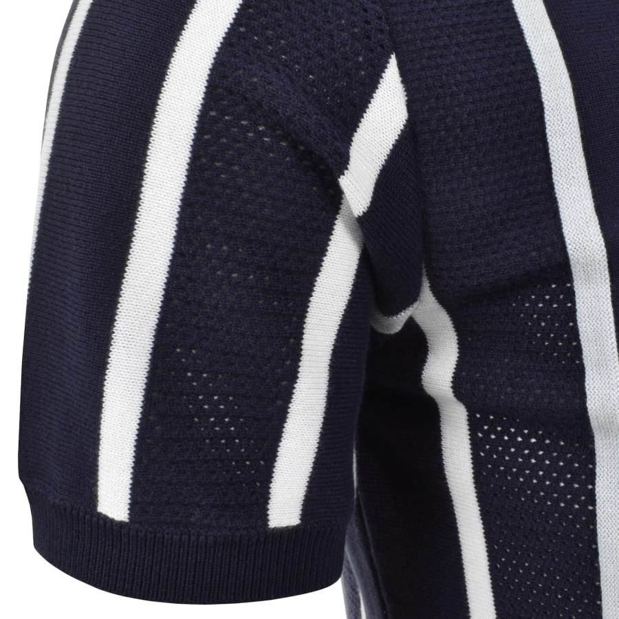 Image number 5 for Fila Giorgio Crochet Polo Shirt Fila Navy