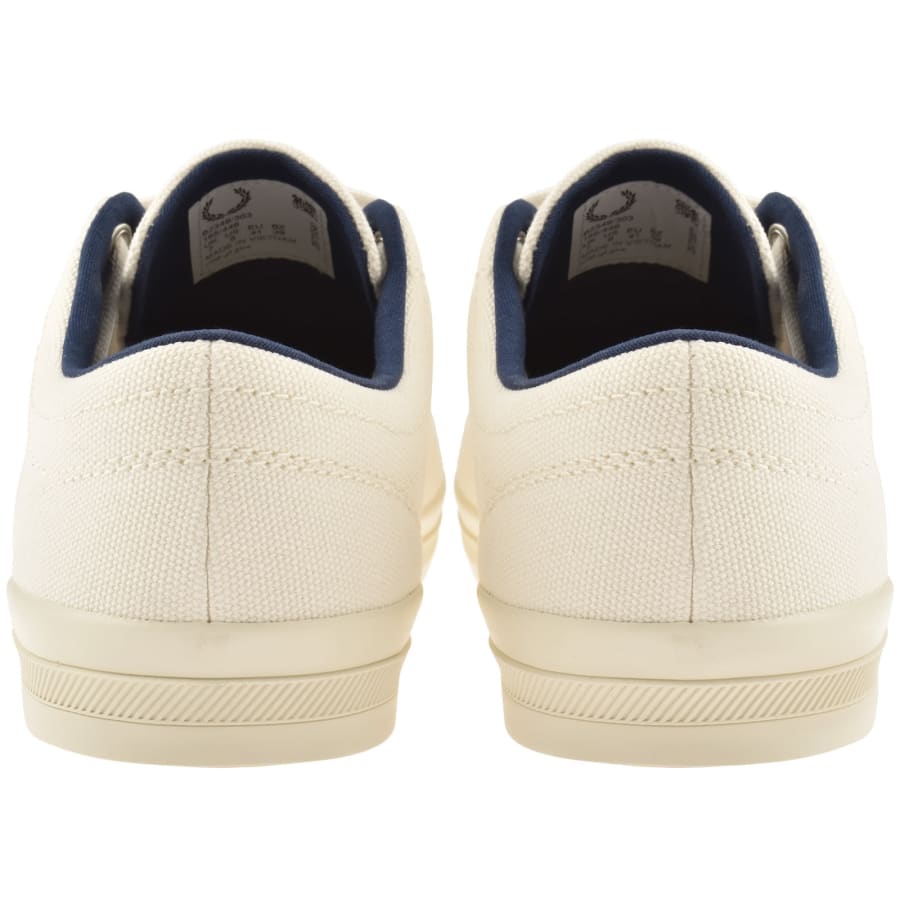 Image number 2 for Fred Perry Baseline Canvas Trainers Off White