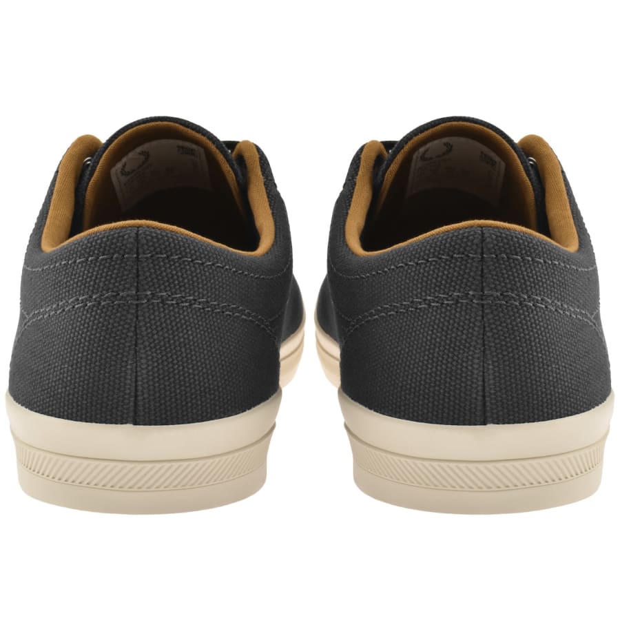 Image number 2 for Fred Perry Baseline Canvas Trainers Grey