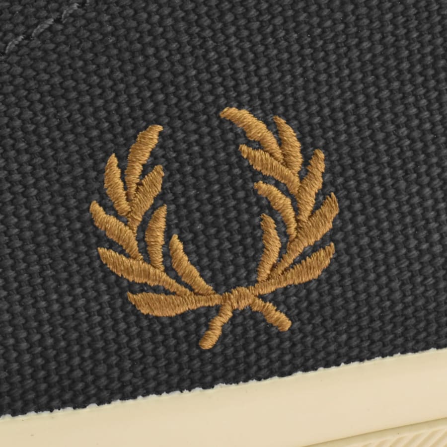 Image number 4 for Fred Perry Baseline Canvas Trainers Grey