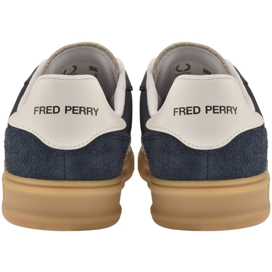 Image number 2 for Fred Perry Textured Poly Trainers Navy