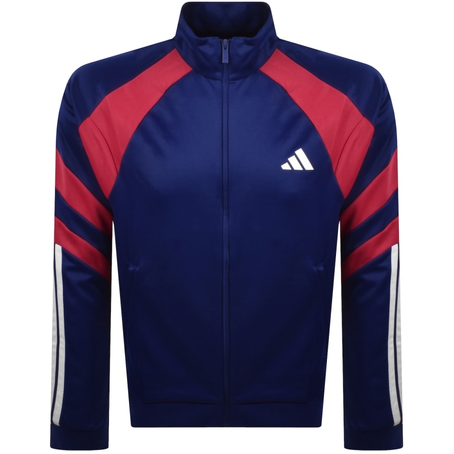 Image number 2 for adidas Sportswear 3 Stripe Track Top Blue