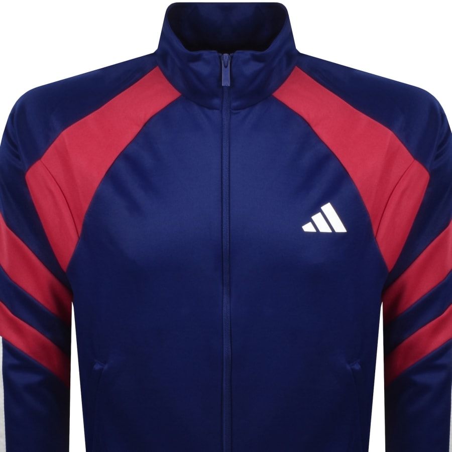 Image number 3 for adidas Sportswear 3 Stripe Track Top Blue