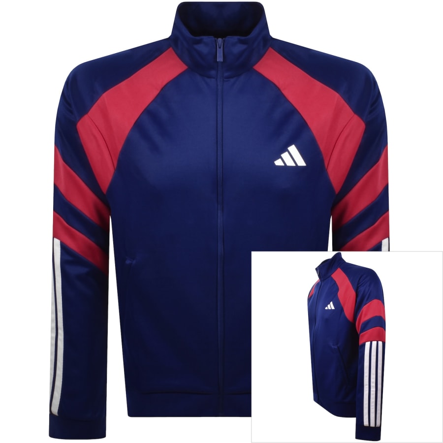 Image number 1 for adidas Sportswear 3 Stripe Track Top Blue