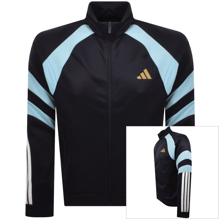 Image number 1 for adidas Sportswear 3 Stripe Track Top Navy