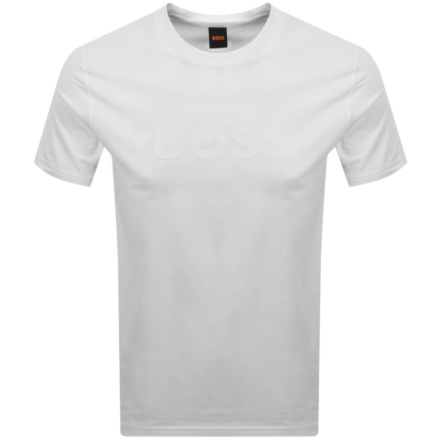 Image number 1 for BOSS Regular Fit Logo T Shirt White