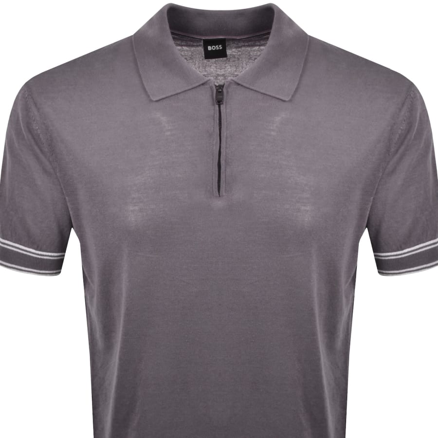 Image number 2 for BOSS Norbertino Knit Polo Purple