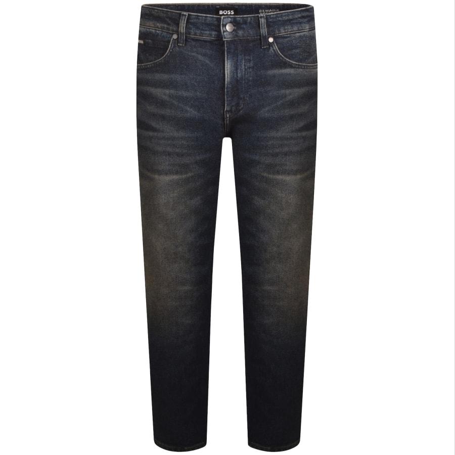 Image number 2 for BOSS Re Maine Regular Fit Jeans Navy Blue