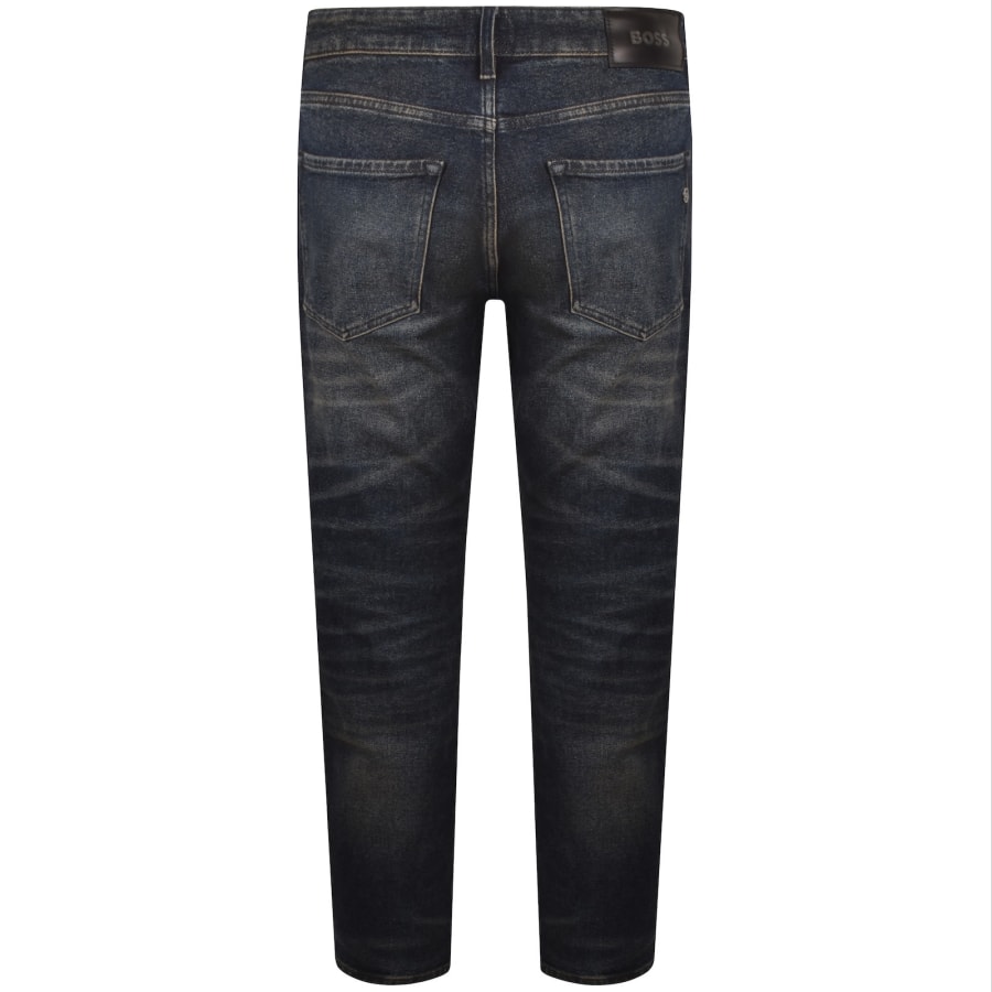 Image number 3 for BOSS Re Maine Regular Fit Jeans Navy Blue