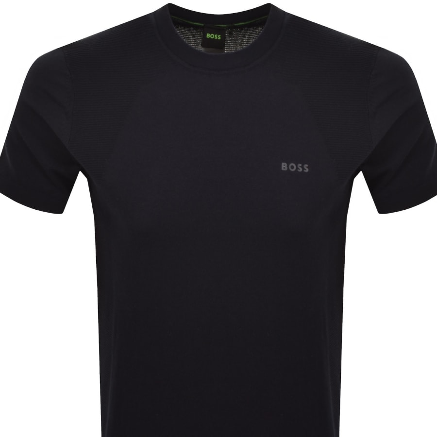 Image number 2 for BOSS Momentum Lite Knit T Shirt Navy