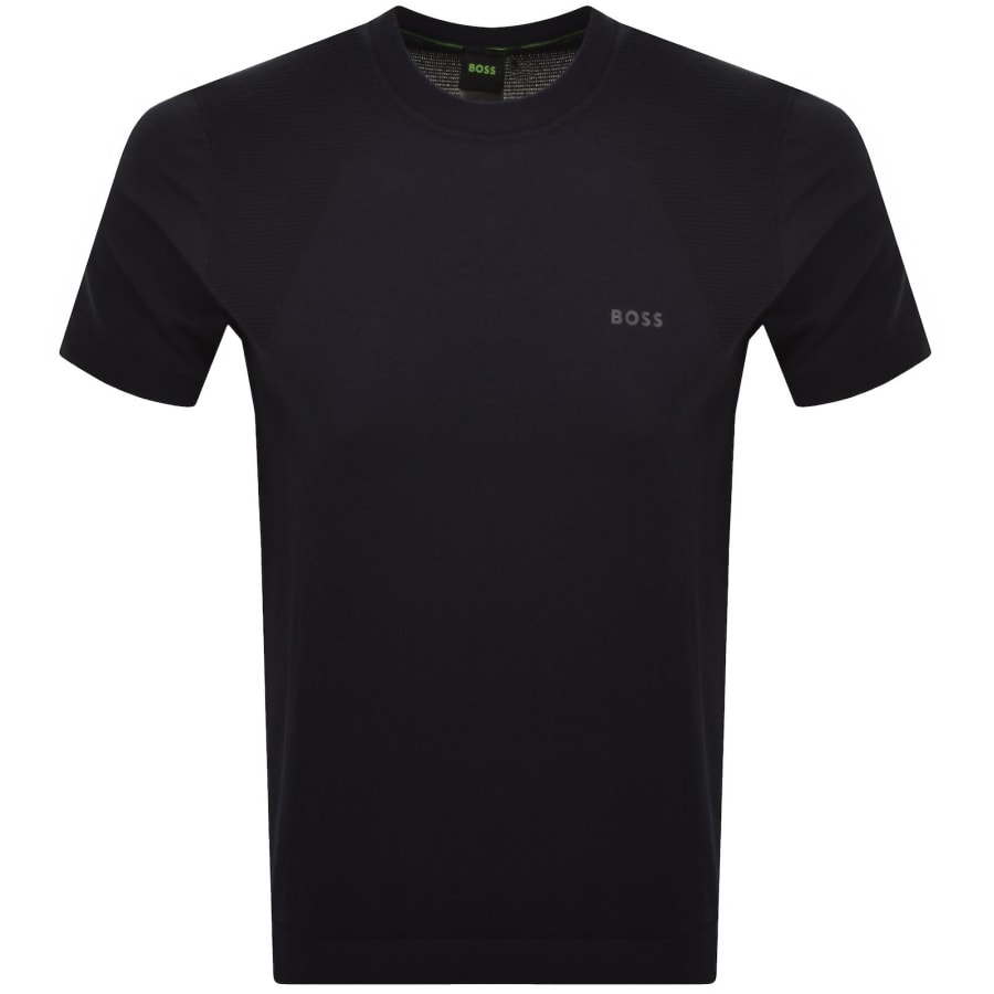 Image number 1 for BOSS Momentum Lite Knit T Shirt Navy