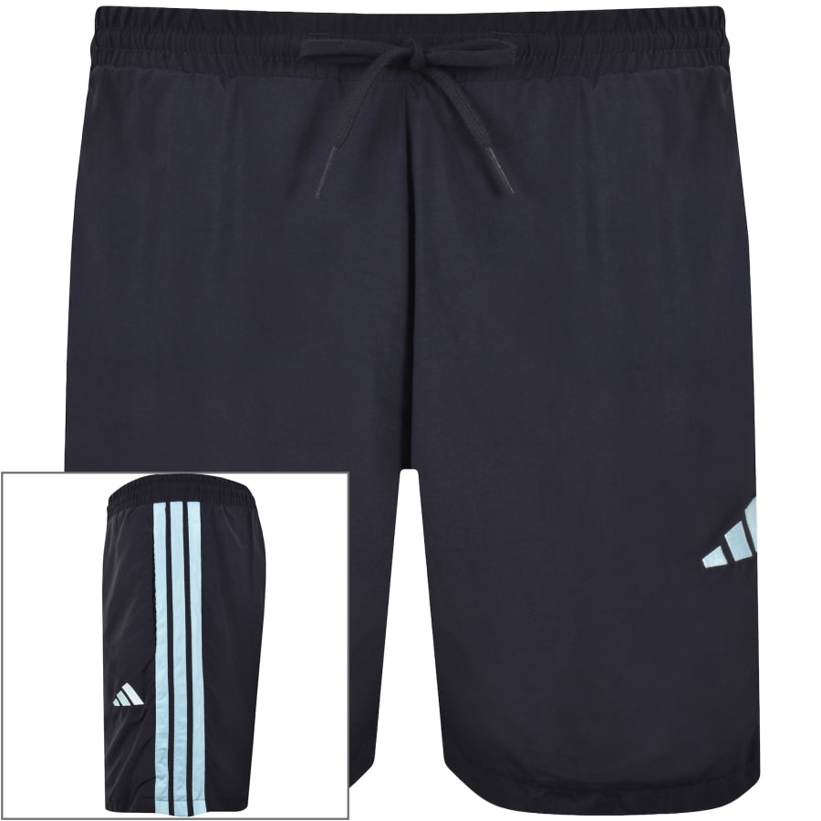 Image number 1 for adidas Sportswear 3 Stripe Chelsea Shorts Navy