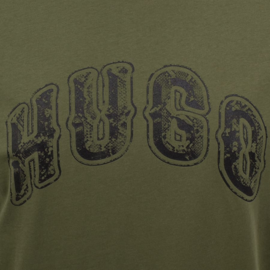Image number 3 for HUGO Blue Nerpient T Shirt Green