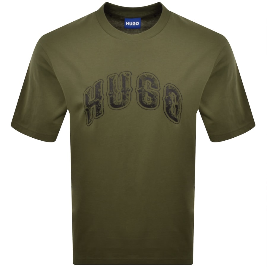 Image number 1 for HUGO Blue Nerpient T Shirt Green