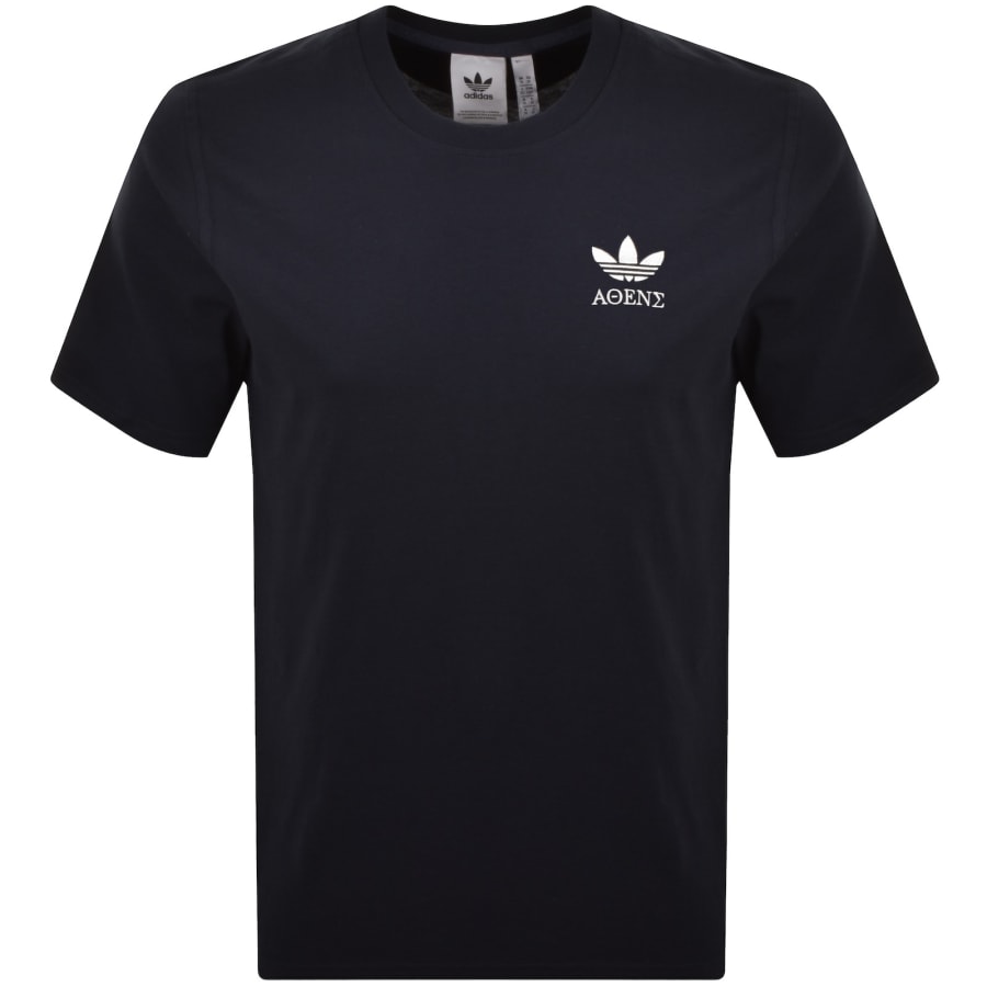Image number 2 for adidas Originals Gres Running T Shirt Navy
