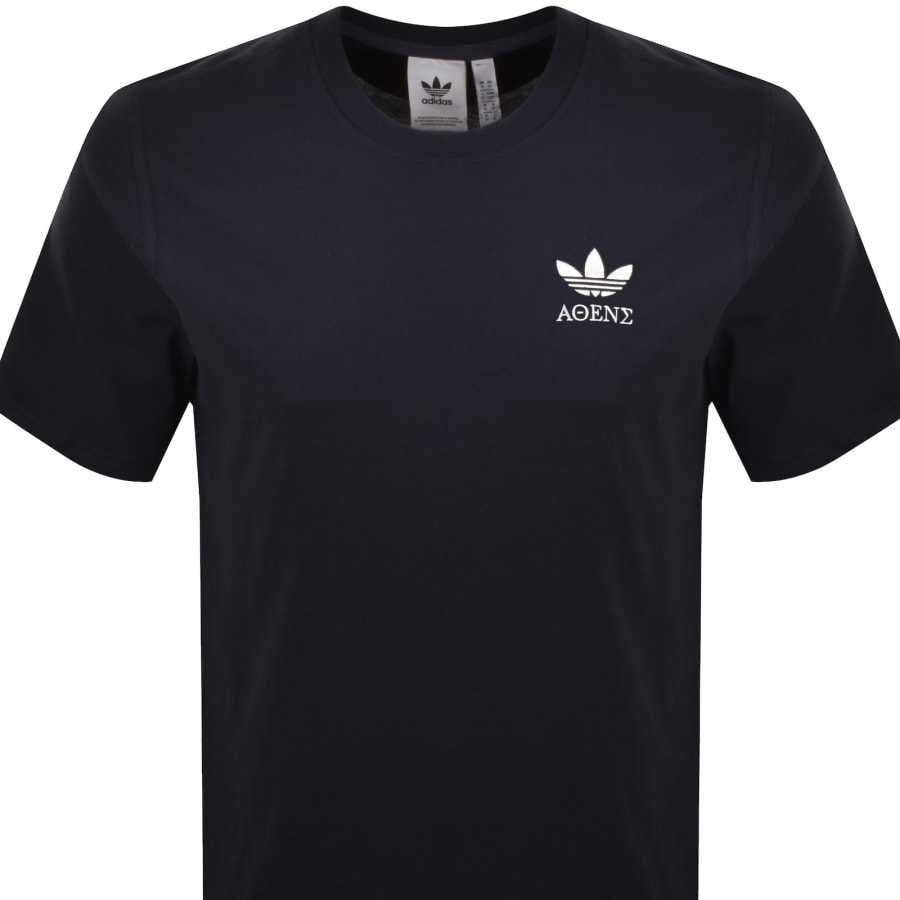 Image number 3 for adidas Originals Gres Running T Shirt Navy