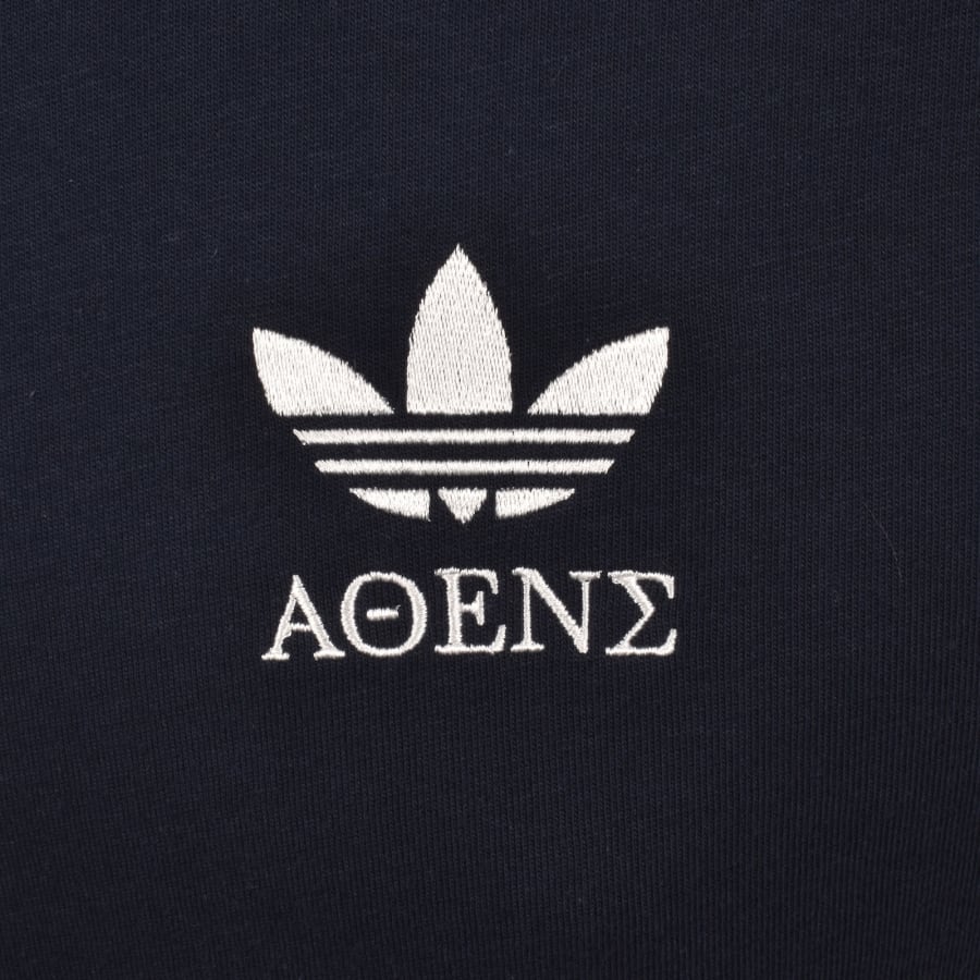 Image number 4 for adidas Originals Gres Running T Shirt Navy