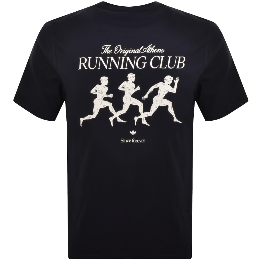 Image number 5 for adidas Originals Gres Running T Shirt Navy