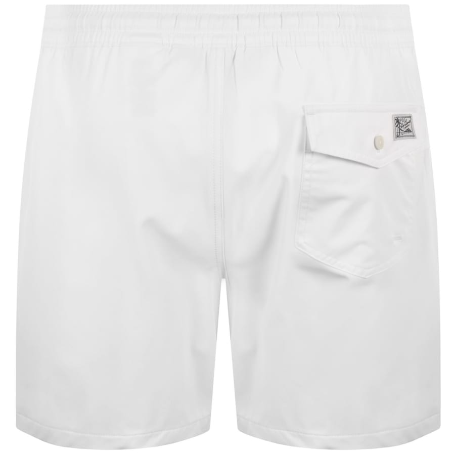 Image number 3 for Ralph Lauren Slim Traveller Swim Shorts White